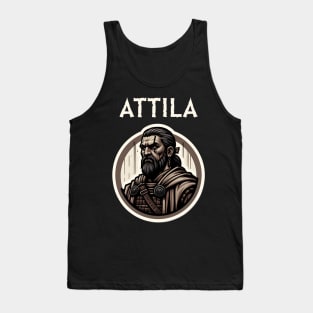 Attila the Hun Ancient Dark Ages Hunnic History Tank Top